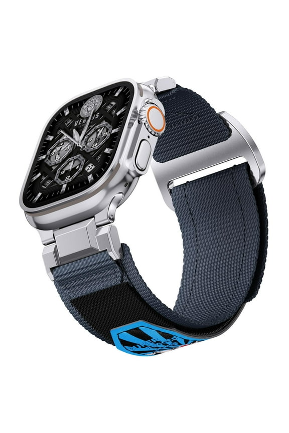 Compatible with Apple Watch Ultra/Ultra 2 Bands 49mm 46mm 45mm 44mm for Men Women, Adjustable Breathable Nylon Sports Bands for iWatch Series 10/9/8/7/6/5/4/3/SE