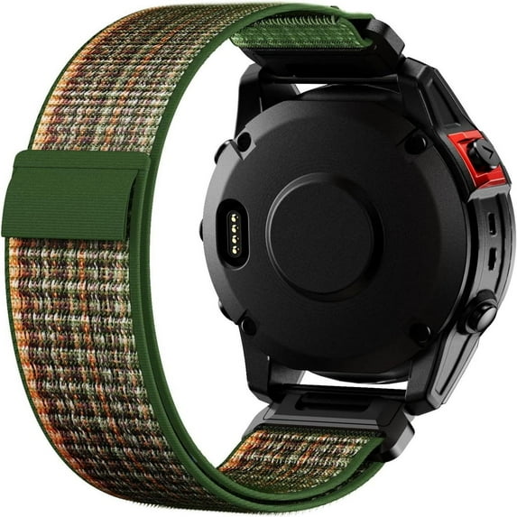 AIYOCK Compatible with Garmin Fenix 7 Pro/7/6 Pro/6 Band, 22mm Unisex Loop Velcro Watch Band for Forerunner 945/955/965