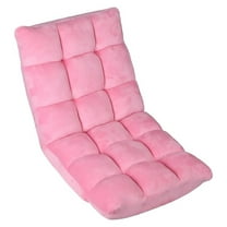 AIZYT 14-Position Floor Sofa with Back Support,Folding Gaming Sofa Chair,Couch Recliner, Floor Gaming Chair, Angle Adjustable Sleeper Bed, Gaming Floor Chairs for Adults(Pink)
