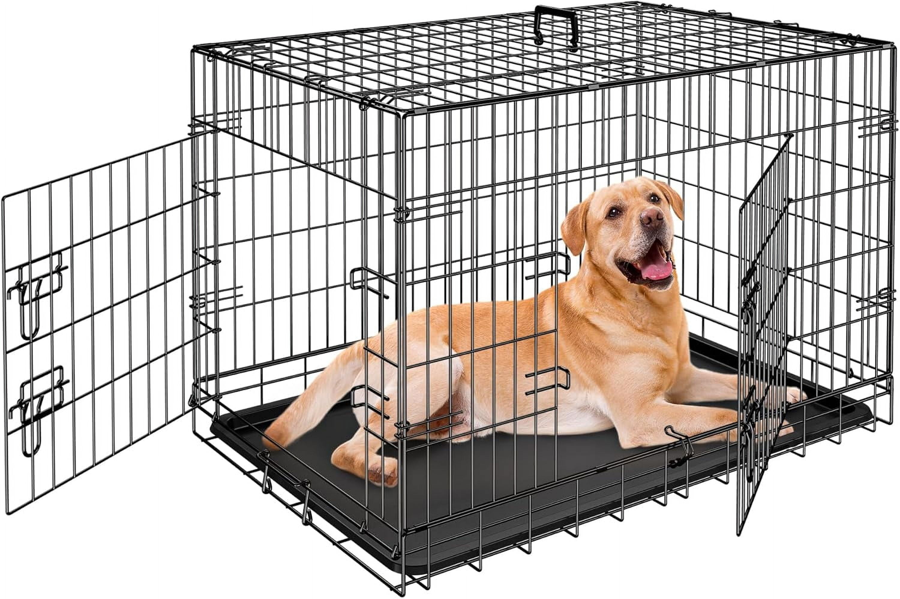 Photo inspiration: Picture Idea: Aizyt 30 36 42 Inch Double Door Folding Metal Dog