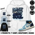 AJ 1 First In Flight Hoodie Never Taint Your Soul, In Light Blue To