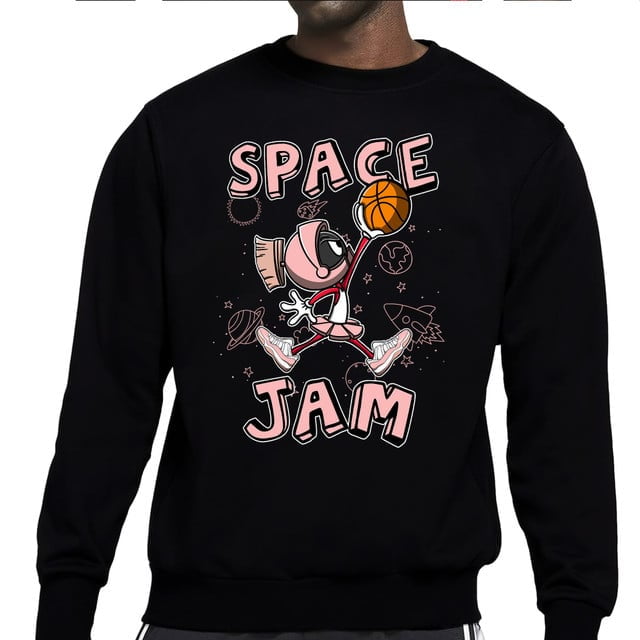AJ 11 Low Legend Pink Sweatshirt Match Space Jam Marvin The Martian Up
