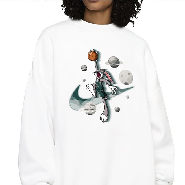 AJ 4 Oxidized Green Sweatshirt Match Space Bunny It Up to size 4XL