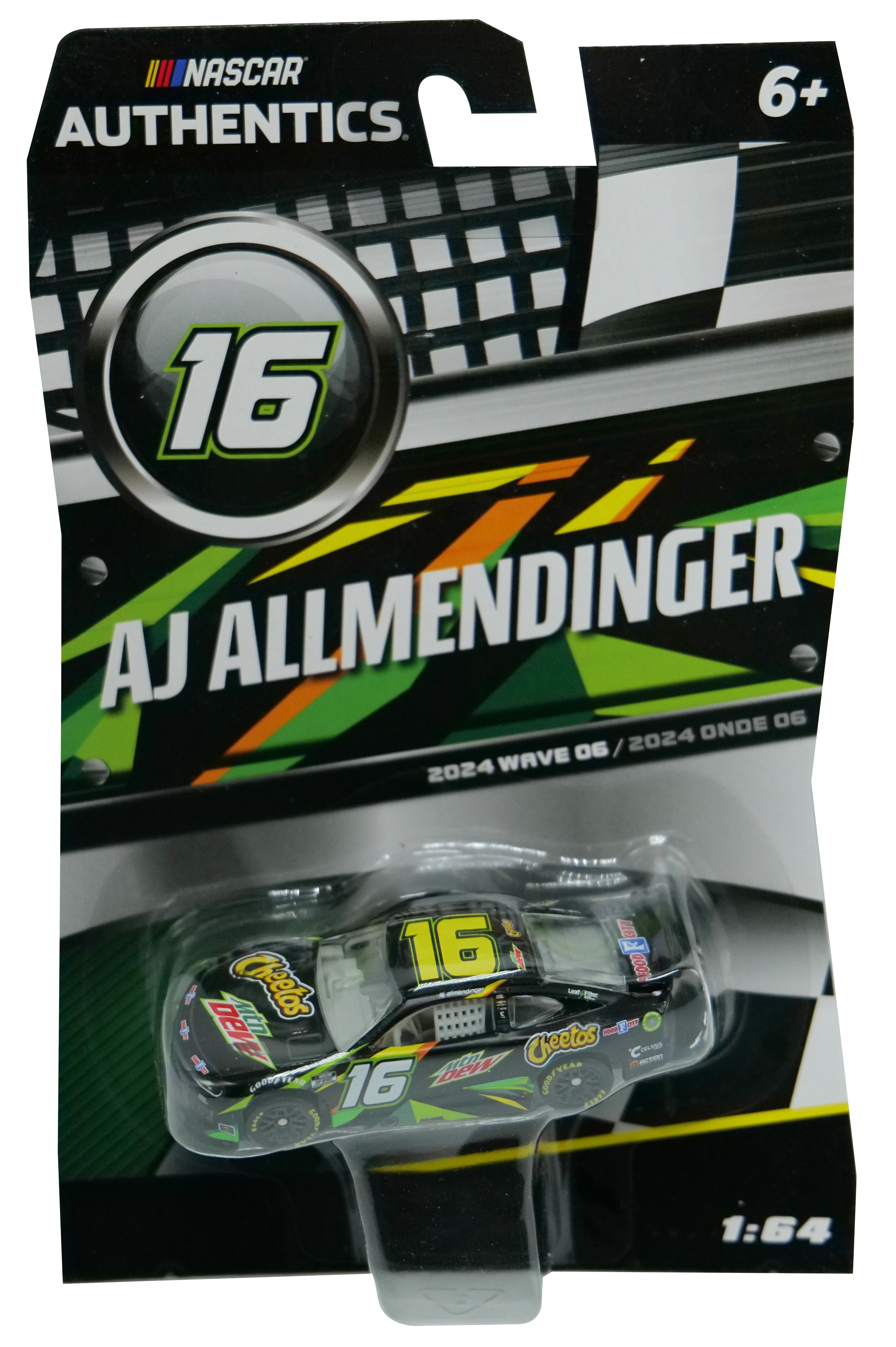 NASCAR AJ Allmendinger 2024 Mtn Dew Cheetos Replica Deco