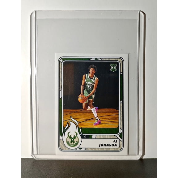 AJ Johnson Rookie 2024-25 Panini NBA #224 Sticker Card Milwaukee Bucks