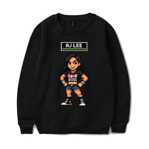 AJ Lee 8 Bit Merch Crewneck Sweatshirts Cosplay Women Men Fashion Long Sleeve Stylish Y2K Design Top
