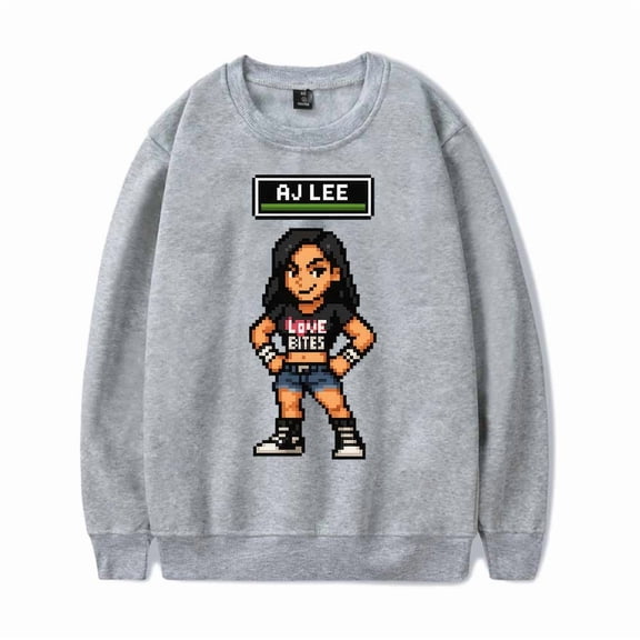 AJ Lee 8 Bit Merch Crewneck Sweatshirts Cosplay Women Men Fashion Long Sleeve Stylish Y2K Design Top