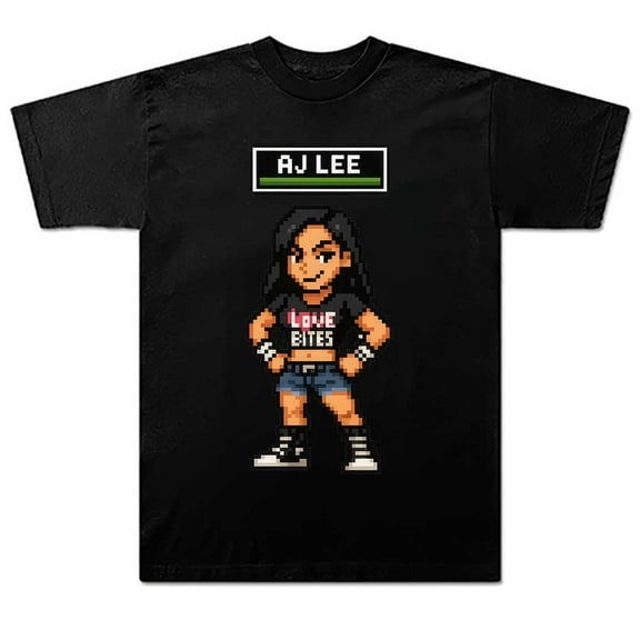 AJ Lee 8 Bit Merch Summer Unisex Short-sleeved T-shirt Fashion Y2K Printed Casual Stylish Design Tee
