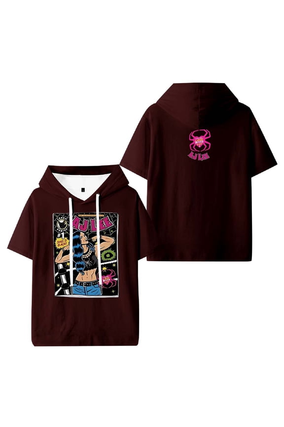 AJ Lee Comic Merch Hooded T-Shirts Women Men Short Sleeve Tee Casual Fashion Clothes