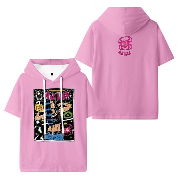 AJ Lee Comic Merch Hooded T-Shirts Women Men Short Sleeve Tee Casual Fashion Clothes