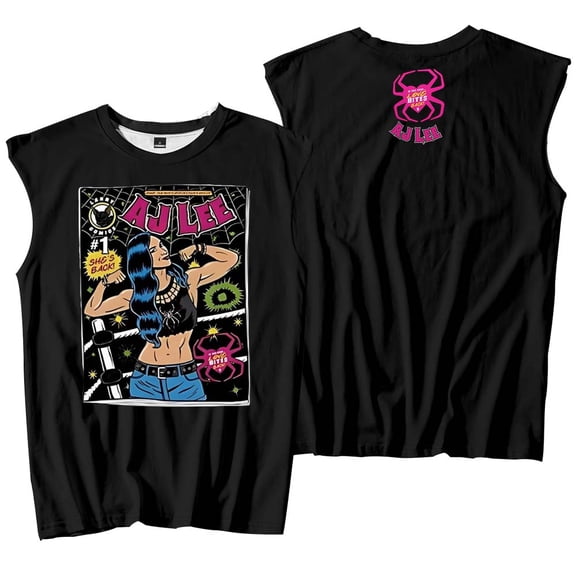 AJ Lee Comic Merch Tank Tops Sleeveless T-Shirt port Vest Women Men Casual Outdoor Sportwear