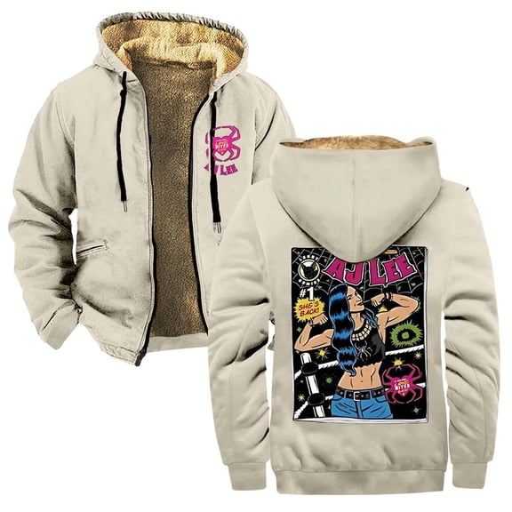 AJ Lee Comic Merch Zipper Hoodies Women Men Jacket Parkas Long Sleeve Fashion Streetwear Coat