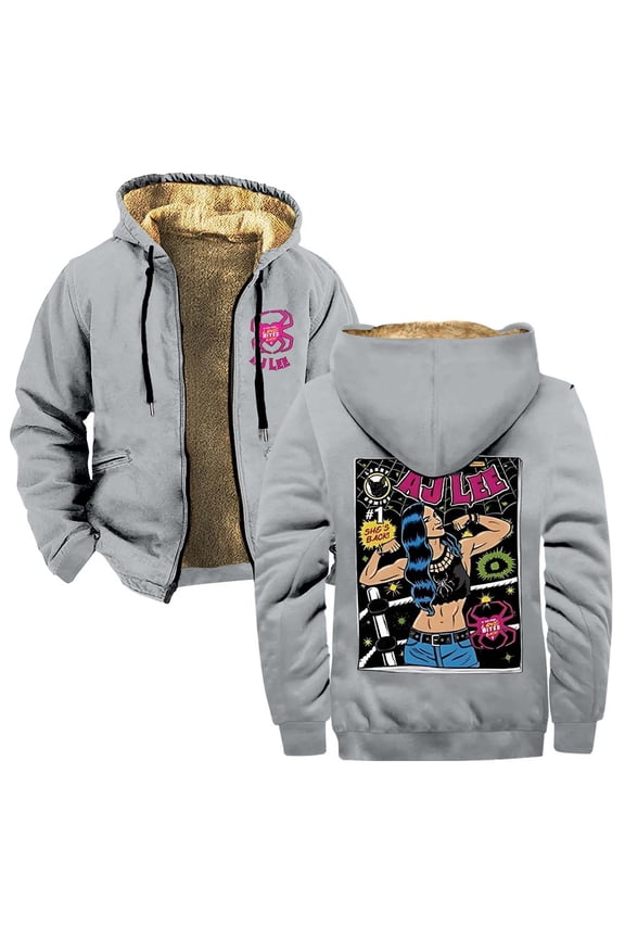 AJ Lee Comic Merch Zipper Hoodies Women Men Jacket Parkas Long Sleeve Fashion Streetwear Coat