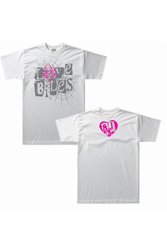 AJ Lee Live Bites Big Logo Merch Summer Unisex Short-sleeved T-shirt Fashion Y2K Printed Casual Stylish Design Tee