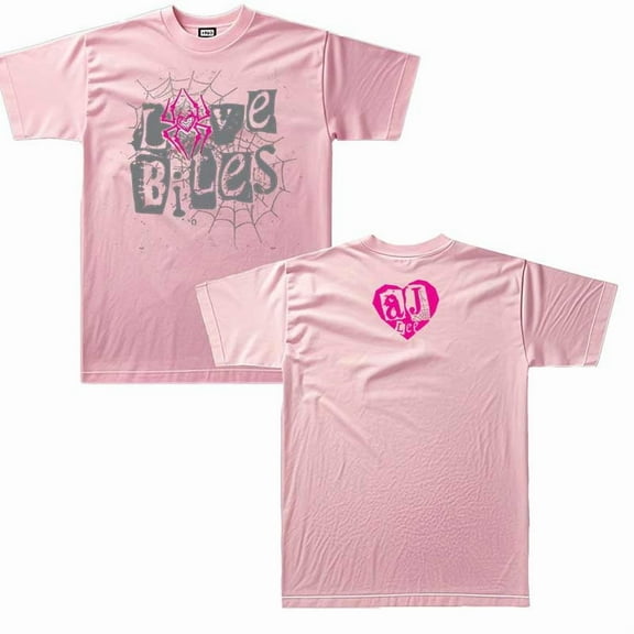 AJ Lee Live Bites Big Logo Merch Summer Unisex Short-sleeved T-shirt Fashion Y2K Printed Casual Stylish Design Tee