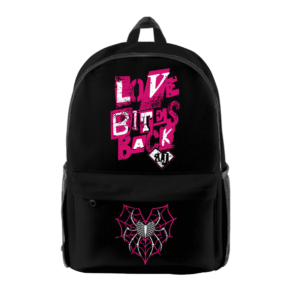 AJ Lee Love Bites Back Backpack Unisex Fashion Shoulders Bag Casual Daypacks