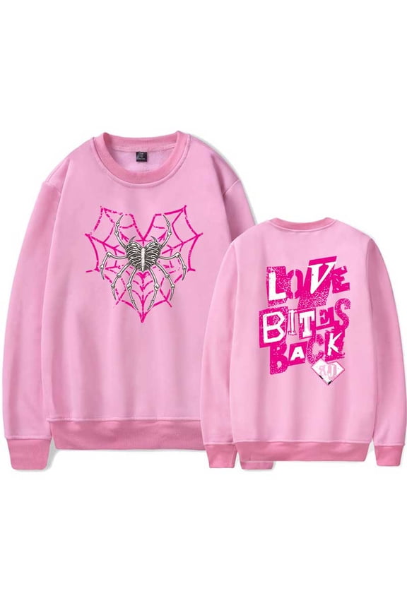 AJ Lee Love Bites Back Merch Crewneck Sweatshirts Cosplay Women Men Fashion Y2K Long Sleeve Stylish Design Top
