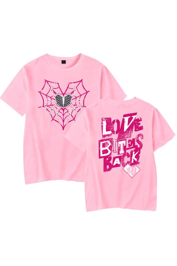 AJ Lee Love Bites Back T-shirt Crewneck Short Sleeve Women Men Casual Fashion Tee