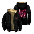 thumbnail image 1 of AJ Lee Love Bites Back Zipper Jacket Men Women Long Sleeve Thickened Winter Parka Streetwear Coat, 1 of 2