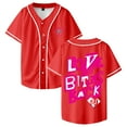 thumbnail image 1 of AJ Lee Love Bites Baseball Jersey Short Sleeve Button-up Shirts Men Women Streetwear Tops, 1 of 2