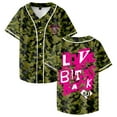 thumbnail image 1 of AJ Lee Love Bites Baseball Jersey Short Sleeve Button-up Shirts Men Women Streetwear Tops, 1 of 2
