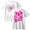 thumbnail image 1 of AJ Lee Love Bites Cotton T-Shirt Women Men Fashion Crewneck Short Sleeve Tee, 1 of 3