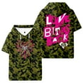 thumbnail image 1 of AJ Lee Love Bites Hooded T-shirt Short Sleeve Tee Men Women Outdoor Streetwear Tops, 1 of 2