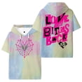 thumbnail image 1 of AJ Lee Love Bites Hooded T-shirt Short Sleeve Tee Men Women Outdoor Streetwear Tops, 1 of 2