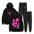 thumbnail image 1 of AJ Lee Love Bites Hoodie Jogger Pants Two Piece Sets Sweatshirts+Sweatpants Men Women's Set, 1 of 3