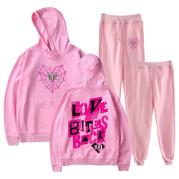 AJ Lee Love Bites Hoodie Jogger Pants Two Piece Sets Sweatshirts Sweatpants Men Women's Set