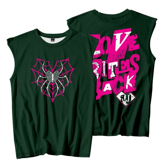 AJ Lee Love Bites Logo Sleeveless T-Shirts Streetwear Tee Cosplay Women Men Fashion Tank Tops