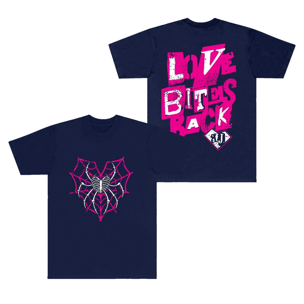 AJ Lee Love Bites Logo T-Shirts HipHop Streetwear Women Men Crewneck Short  Sleeve Tee - Walmart.com, image size:1000x1000