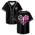 thumbnail image 1 of AJ Lee Love Bites Merch Baseball Jersey Short Sleeve Button-up Shirts Men Women Streetwear Tops, 1 of 3