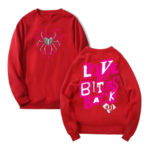 AJ Lee Love Bites Merch Crewneck Long Sleeve Streetwear Men Women Pullover Sweatshirts
