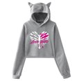 thumbnail image 1 of AJ Lee Love Bites Merch Hoodie Cat Ears Hooded Sweatshirts Long Sleeve Crop Top Women's Clothes, 1 of 3