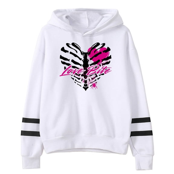 AJ Lee Love Bites Merch Hoodie Pocketless Parallel Bars Sleeve Streetwear Men Women Hooded Sweatshirt