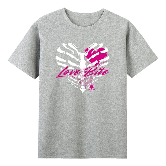 AJ Lee Love Bites Merch T-shirt Crewneck Short Sleeve Cotton Tee Men Women Streetwear Tops