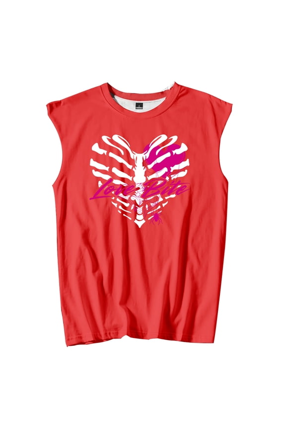 AJ Lee Love Bites Merch Tank Tops Unisex Sleeveless Sport Vest Men Women Outdoor Streetwear Tops