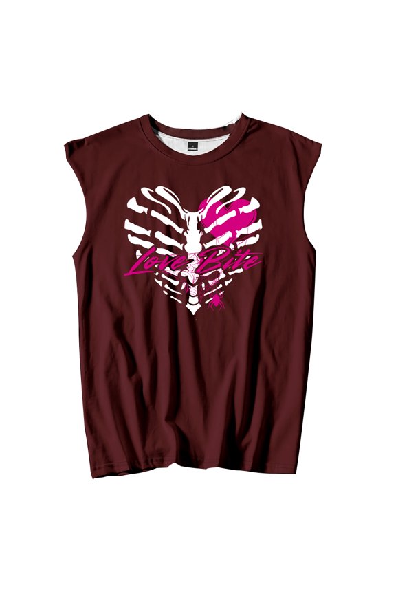 AJ Lee Love Bites Merch Tank Tops Unisex Sleeveless Sport Vest Men Women Outdoor Streetwear Tops