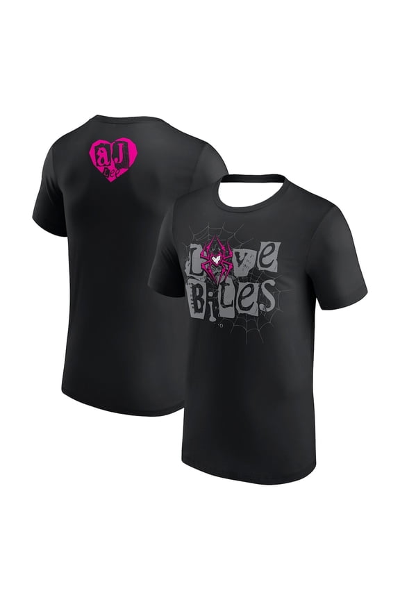 AJ Lee Love Bites Retro T-Shirt Crewneck Short Sleeve Sport Black Tee Men Women Streetwear Tops