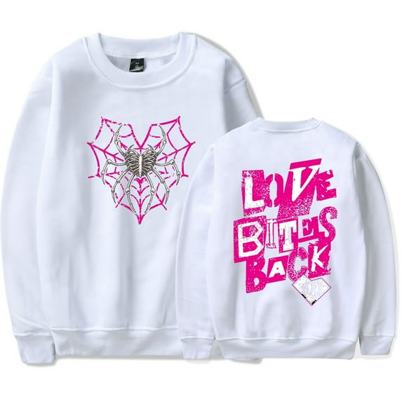 AJ Lee Love Bites Spider Web Men/Women Long Sleeve Crew Neck Sweater Men/Women Longsleeve Sweater