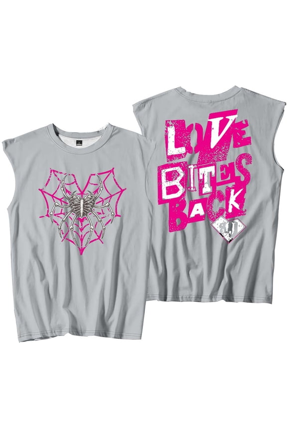 AJ Lee Love Bites Tank Tops Sleeveless T-Shirt port Vest Women Men Casual Outdoor Sportwear