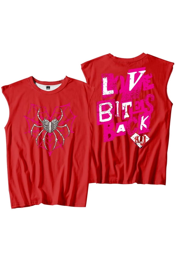 AJ Lee Love Bites Tank Tops Sleeveless T-Shirt port Vest Women Men Casual Outdoor Sportwear