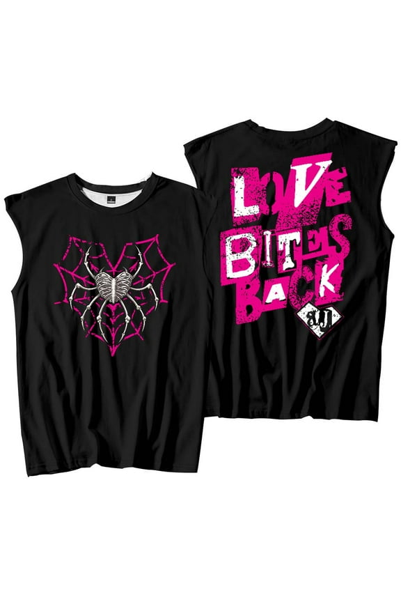 AJ Lee Love Bites Tank Tops Sleeveless T-Shirt port Vest Women Men Casual Outdoor Sportwear