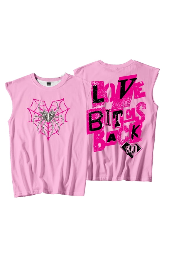 AJ Lee Love Bites Tank Tops Unisex Sleeveless Sport Vest Men Women Outdoor Streetwear Tops
