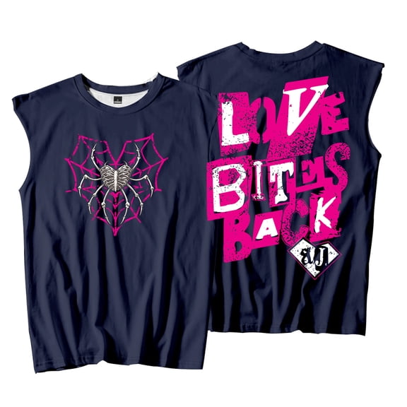 AJ Lee Love Bites Tank Tops Unisex Sleeveless Sport Vest Men Women Outdoor Streetwear Tops