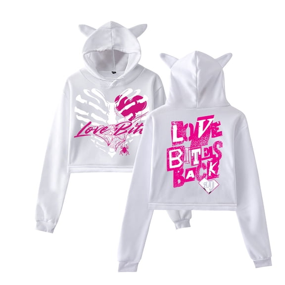 AJ Lee Merch Fans Cat Ear Hoodie – Women’s Long Sleeve Pullover Sweatshirt Streetwear for Wrestling Fans and Supporters