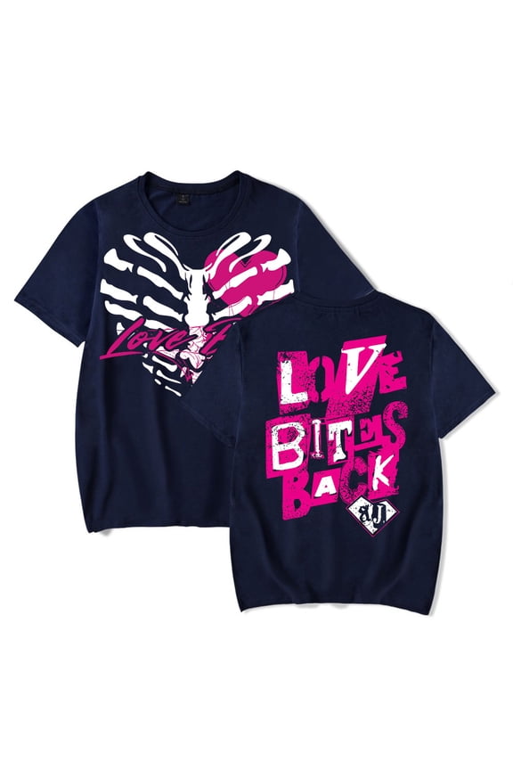 AJ Lee Merch Fans T-Shirts Streetwear Women Men Crewneck Short Sleeve Tee for Wrestling Fans and Supporters