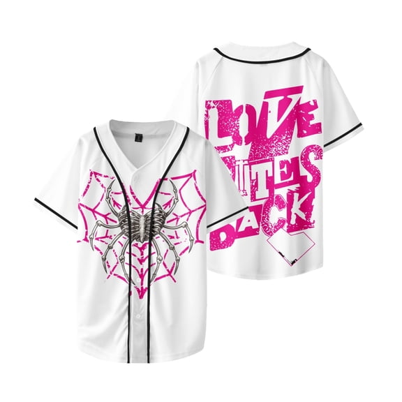 AJ Lee Merch Fans Unisex Baseball Jersey T-Shirt – V-Neck Short Sleeve Graphic Streetwear Top for Wrestling Fan Support