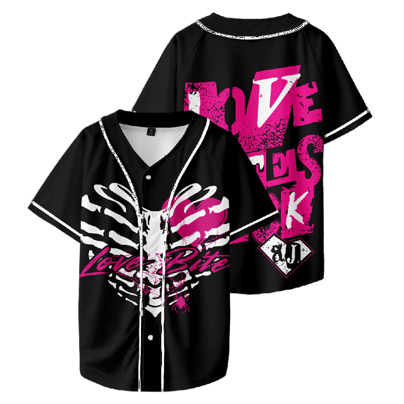 AJ Lee Merch Fans Unisex Baseball Jersey – V-Neck Short Sleeve Streetwear Tee for Wrestling Fans and Supporters